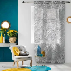 Voilage (140 x 240 cm) Milady Gris