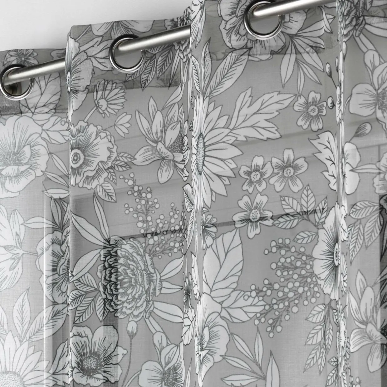 Voilage (140 x 240 cm) Milady Gris