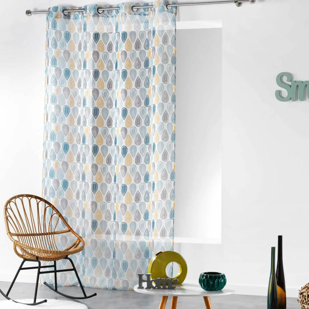 Voilage (140 x 240 cm) Palpito Bleu