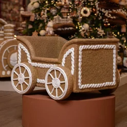 Wagon de Noël Géant (56 x H38 cm) Pain d'épices Gourmand